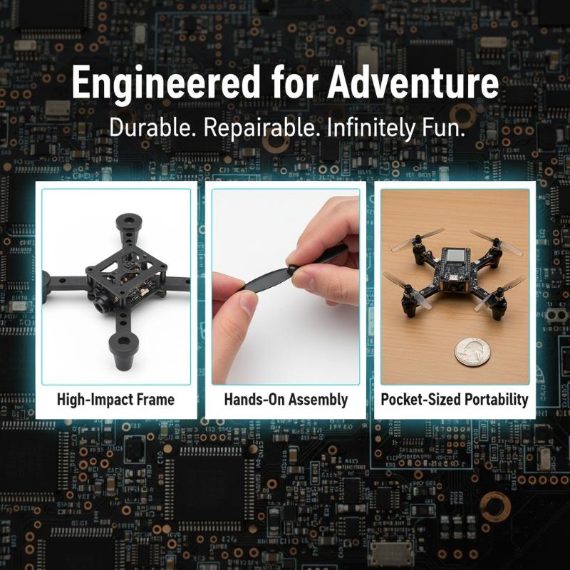 E1 ESP32 Open‑Source Mini Dron - Drone Kit Parts Included recension och pris